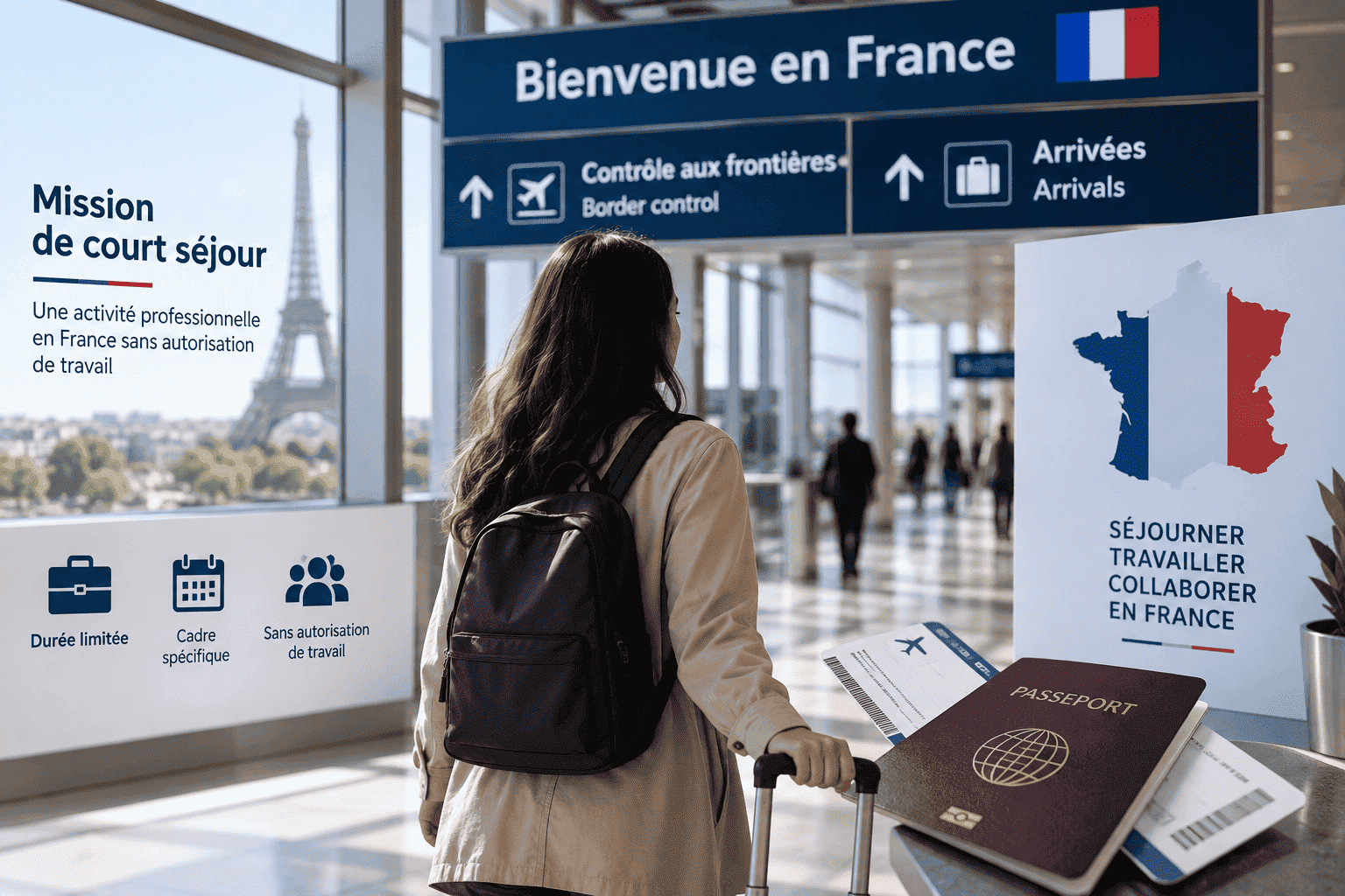 mission court séjour dispense d'autorisation de travail